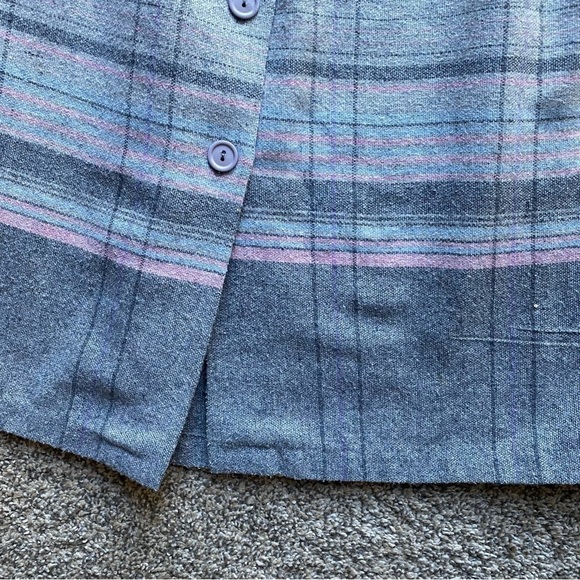 Vintage Knit Wool Button Down Skirt Sz Small - Picture 5 of 8